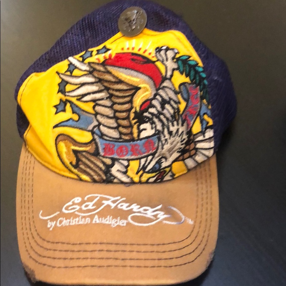 Ed Hardy Hat Born Free